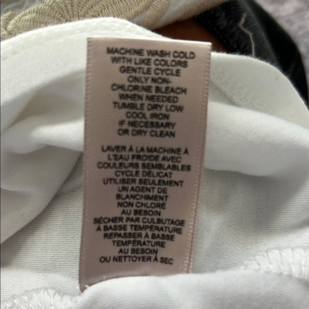 Catherine Malandrino White Fitted Puff Sleeve Tee - Picture 7 of 7